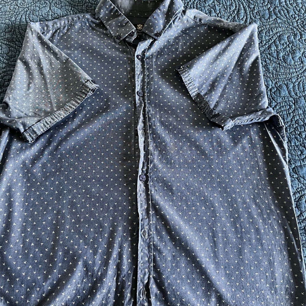 Men’s steel & jelly shirt size large